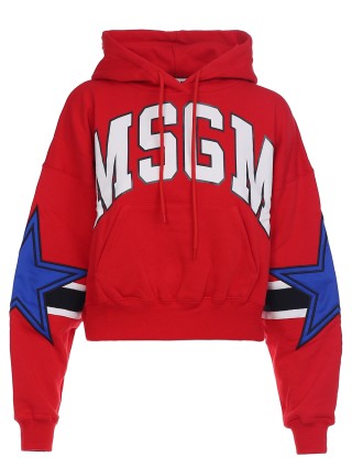 Красный свитшот MSGM: фото 1 - Invogue